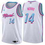 Men's Miami Heat Tyler Herro #14 White 2019/20 Swingman Jersey - City Edition