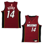 Men's Miami Heat Herro #14 Red Swingman Jersey - City Edition