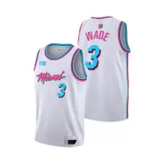Men's Miami Heat Dwyane Wade #3 White Swingman Jersey 2019/20 - thejerseys
