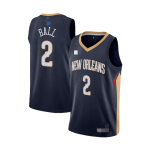 Men's New Orleans Pelicans Lonzo Ball #2 Navy 2020/21 Swingman Jersey - Icon Edition