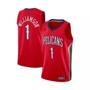 Men's New Orleans Pelicans Williamson #1 Red Swingman Jersey 2019/20 - Statement Edition - thejerseys