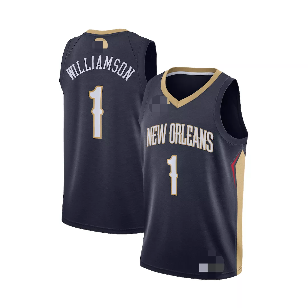 Men's New Orleans Pelicans Williamson #1 Navy Swingman Jersey 2019