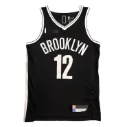 Men's Brooklyn Nets Devin Harris #12 Black 2021 Diamond Swingman NBA Jersey - Icon Edition - thejerseys