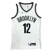 Men's Brooklyn Nets LaMarcus Aldridge #21 White 2021 Diamond Swingman Jersey - Icon Edition - thejerseys
