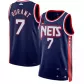 Men's Brooklyn Nets Kevin Durant #7 Navy 2021/22 Diamond Swingman Jersey - City Edition - thejerseys