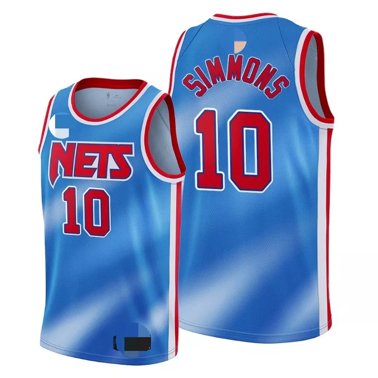 Men's Brooklyn Nets Ben Simmons #10 Blue Swingman Jersey 2020/21 - Classic Edition - thejerseys