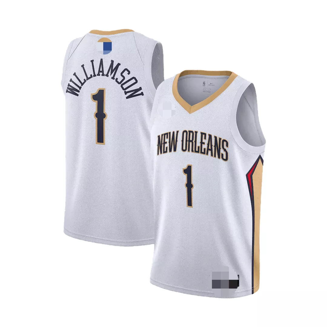 Men's New Orleans Pelicans Williamson #1 White Swingman Jersey 2019/20 - Association Edition