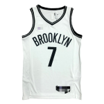 Men's Brooklyn Nets Kevin Durant #7 White 2021 Diamond Swingman Jersey - Icon Edition