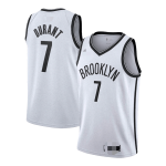 Men's Brooklyn Nets Kevin Durant #7 White 2019/20 Swingman Jersey - Association Edition