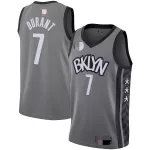 Men's Brooklyn Nets Kevin Durant #7 Gray 2020/21 Swingman Jersey - Icon Edition - thejerseys