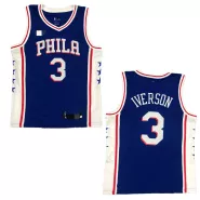 Men's Philadelphia 76ers Iverson #3 Swingman Jersey - Icon Edition - thejerseys