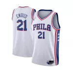 Men's Philadelphia 76ers Joel Embiid #21 White Swingman Jersey - Association Edition - thejerseys