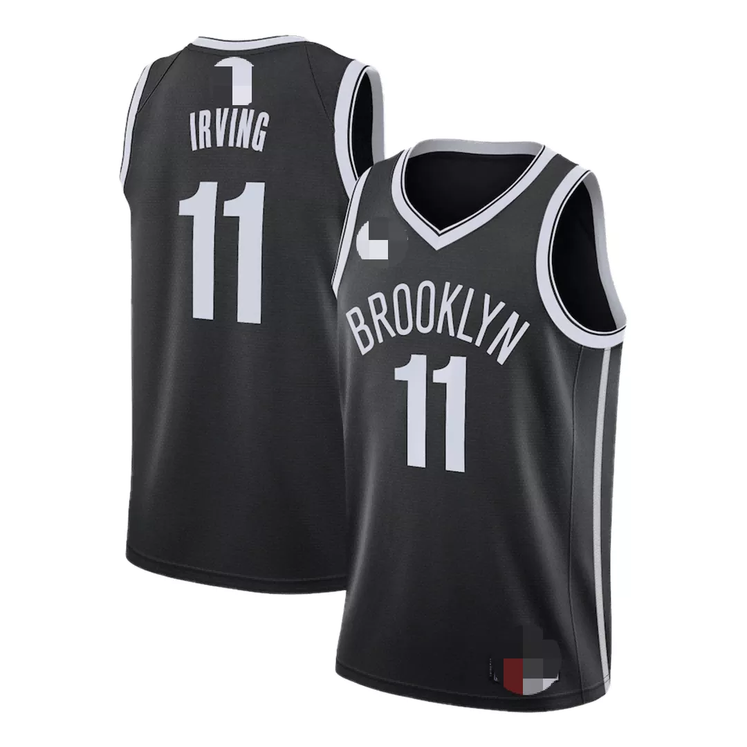 Men's Brooklyn Nets Irving #11 Black Swingman Jersey 2019/20 - Icon Edition