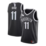 Men's Brooklyn Nets Irving #11 Black Swingman Jersey 2019/20 - Icon Edition - thejerseys