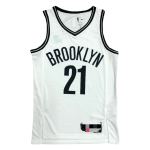 Men's Brooklyn Nets LaMarcus Aldridge #21 White 2021 Diamond Swingman Jersey - Icon Edition