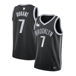 Men's Brooklyn Nets Kevin Durant #7 Black 2019/20 Swingman Jersey - Icon Edition