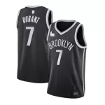 Men's Brooklyn Nets Kevin Durant #7 Black 2019/20 Swingman Jersey - Icon Edition - thejerseys
