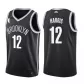 Men's Brooklyn Nets Joe Harris #12 Black 2020/21 Swingman Jersey - Icon Edition - thejerseys