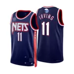 Men's Brooklyn Nets Kyrie Irving #11 Navy 2021/22 Diamond Swingman Jersey - City Edition - thejerseys