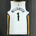Men's New Orleans Pelicans Zion Williamson #1 White 20/21 Swingman Jersey - Association Edition - thejerseys