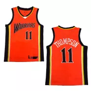 Men's Golden State Warriors Thompson #11 Orange 2009/10 Swingman Jersey - thejerseys