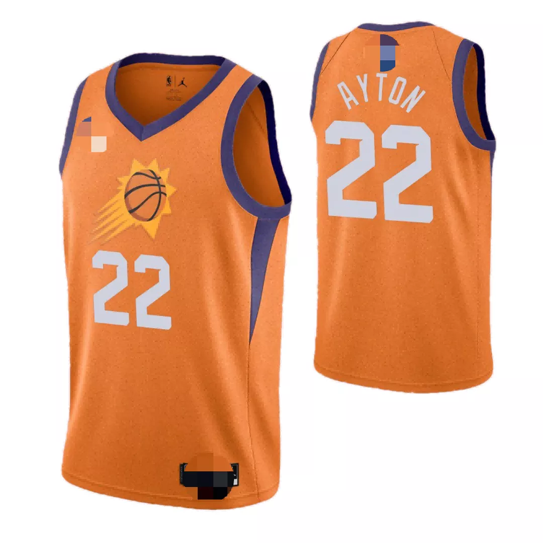 Men's Phoenix Suns Ayton #22 Orange Swingman Jersey - Statement Edition