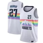 Men's Denver Nuggets Jamal Murray #27 White Swingman Jersey - City Edition - thejerseys