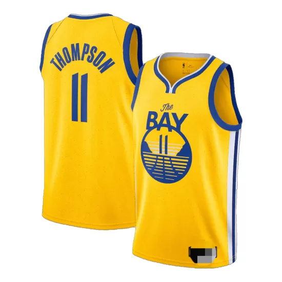 Nike Men's Golden State Warriors Klay Thompson #11 Blue Dri-Fit Swingman Jersey, XXL