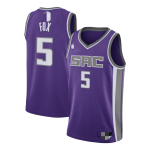 Men's Sacramento Kings De'Aaron Fox #5 Nike Purple Swingman NBA Jersey - Icon Edition