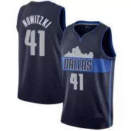 Men's Dallas Mavericks Nowitzki #41 Blue Swingman Jersey - thejerseys