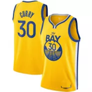 Men's Golden State Warriors Stephen Curry #30 Gold 2020/21 Swingman Jersey - Statement Edition - thejerseys