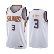 Men's Phoenix Suns Chris Paul #3 White 2019/20 Swingman Jersey - Association Edition - thejerseys