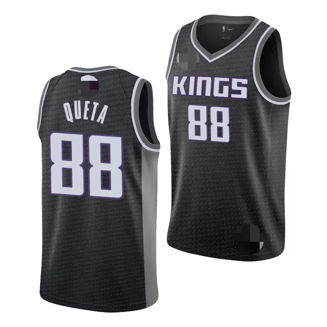 Men's Sacramento Kings Neemias Queta #88 Nike Black 2021 Swingman