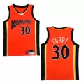 Men's Golden State Warriors Curry #30 Orange Hardwood Classics Swingman Jersey 2009/10 - thejerseys