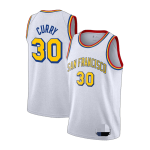 Men's Golden State Warriors Stephen Curry #30 White 2019/20 Swingman Jersey - City Edition