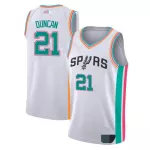 Men's San Antonio Spurs Tim Duncan #21 Nike White 2021/22 Swingman NBA Jersey - City Edition - thejerseys