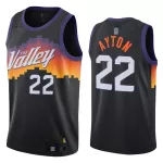 Men's Phoenix Suns DeAndre Ayton #22 Black 2021 Swingman Jersey - City Edition - thejerseys