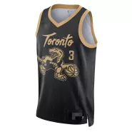 Men's Toronto Raptors OG Anunoby #3 Black 2021 Swingman Jersey - City Edition - thejerseys