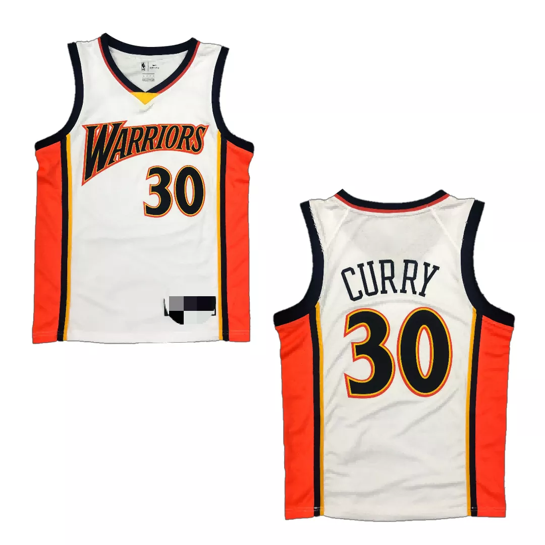 Men's Golden State Warriors Curry #30 White Hardwood Classics Jersey 2009/10 - thejerseys