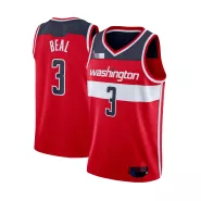 Men's Washington Wizards Beal #3 Red Swingman Jersey - Icon Edition - thejerseys