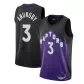 Men's Toronto Raptors OG Anunoby #3 Black&Purple 2021 Swingman Jersey - Earned Edition - thejerseys