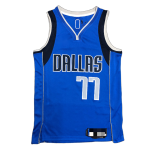 Men's Dallas Mavericks Luka Doncic #77 Blue 2021 Diamond Swingman Jersey - Icon Edition