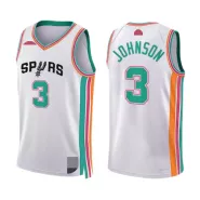 Men's San Antonio Spurs Keldon Johnson #3 Nike White 2021/22 Swingman NBA Jersey - City Edition - thejerseys