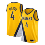 Men's Indiana Pacers Victor Oladipo #4 Gold Swingman Jersey - Statement Edition
