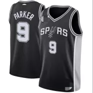 Men's San Antonio Spurs Tony Parker #9 Black 2020/21 Swingman Jersey - Icon Edition - thejerseys