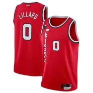 Men's Portland Trail Blazers Damian Lillard #0 Red Swingman Jersey - Classic Edition - thejerseys