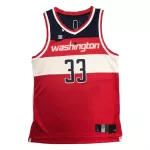 Men's Washington Wizards Kyle Kuzma #33 Red 2021/22 Swingman Jersey - Icon Edition - thejerseys