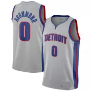 Men's Detroit Pistons Andre Drummond #0 Silver Swingman Jersey - Statement Edition - thejerseys