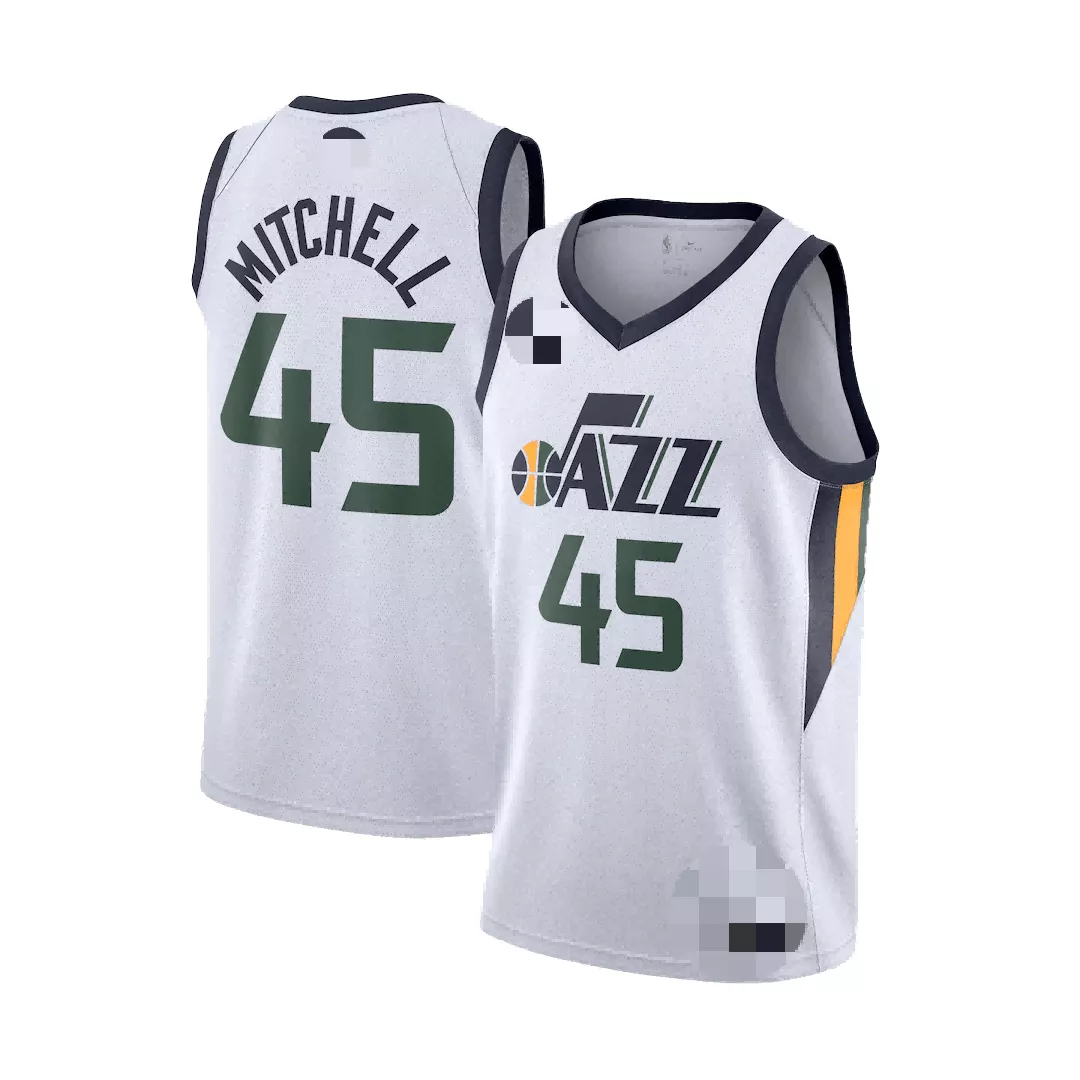 Nike Utah Jazz #45 Donovan Mitchell 5 For Fight Desert NBA Basketball Jersey  Med