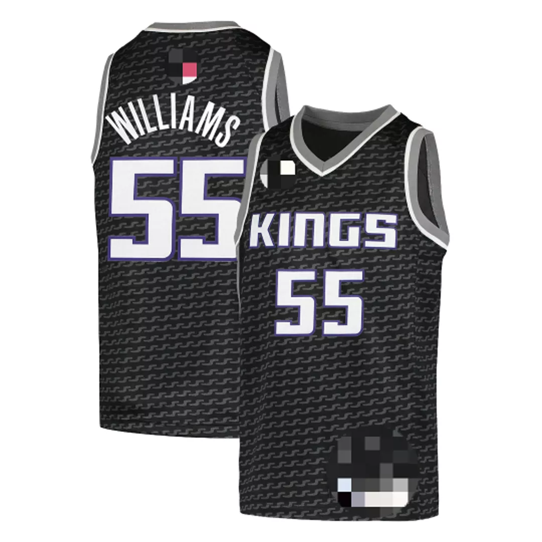 Men's Sacramento Kings Jason Williams #55 Black Swingman Jersey 2021/22 - City Edition